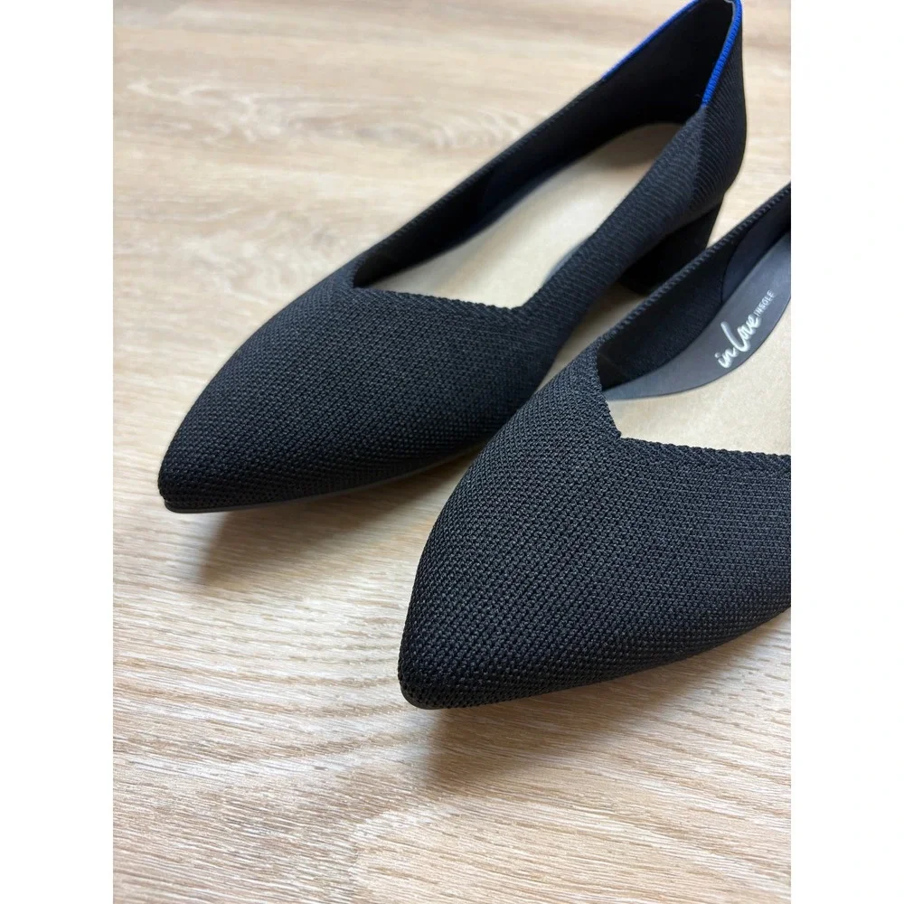 Rothys High Point Block Heel Women's 10 Color Black